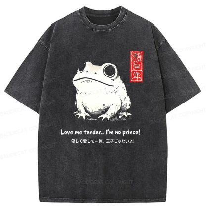 Baddiecat Love Frog Washed T-shirt