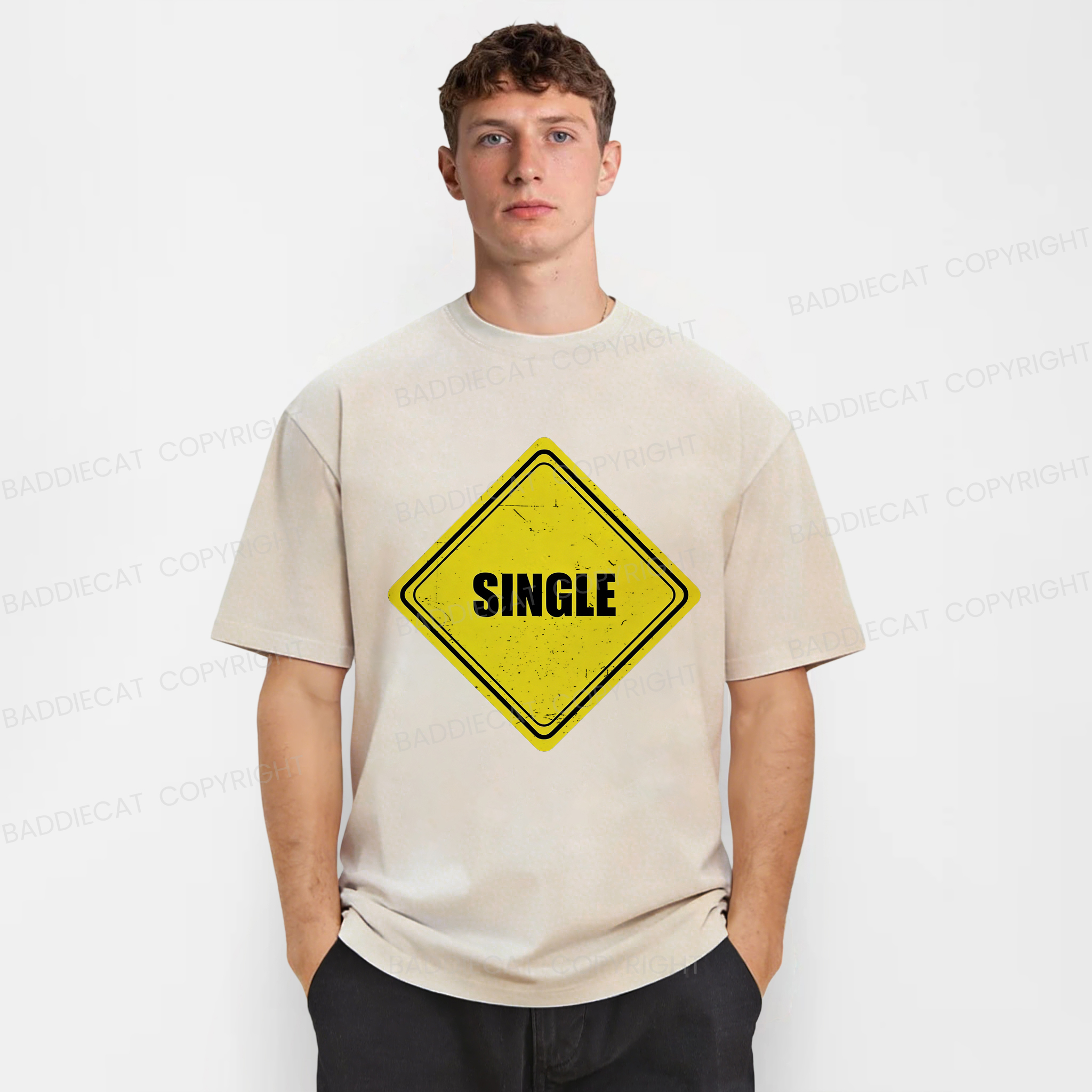 Baddiecat Single Washed T-shirt