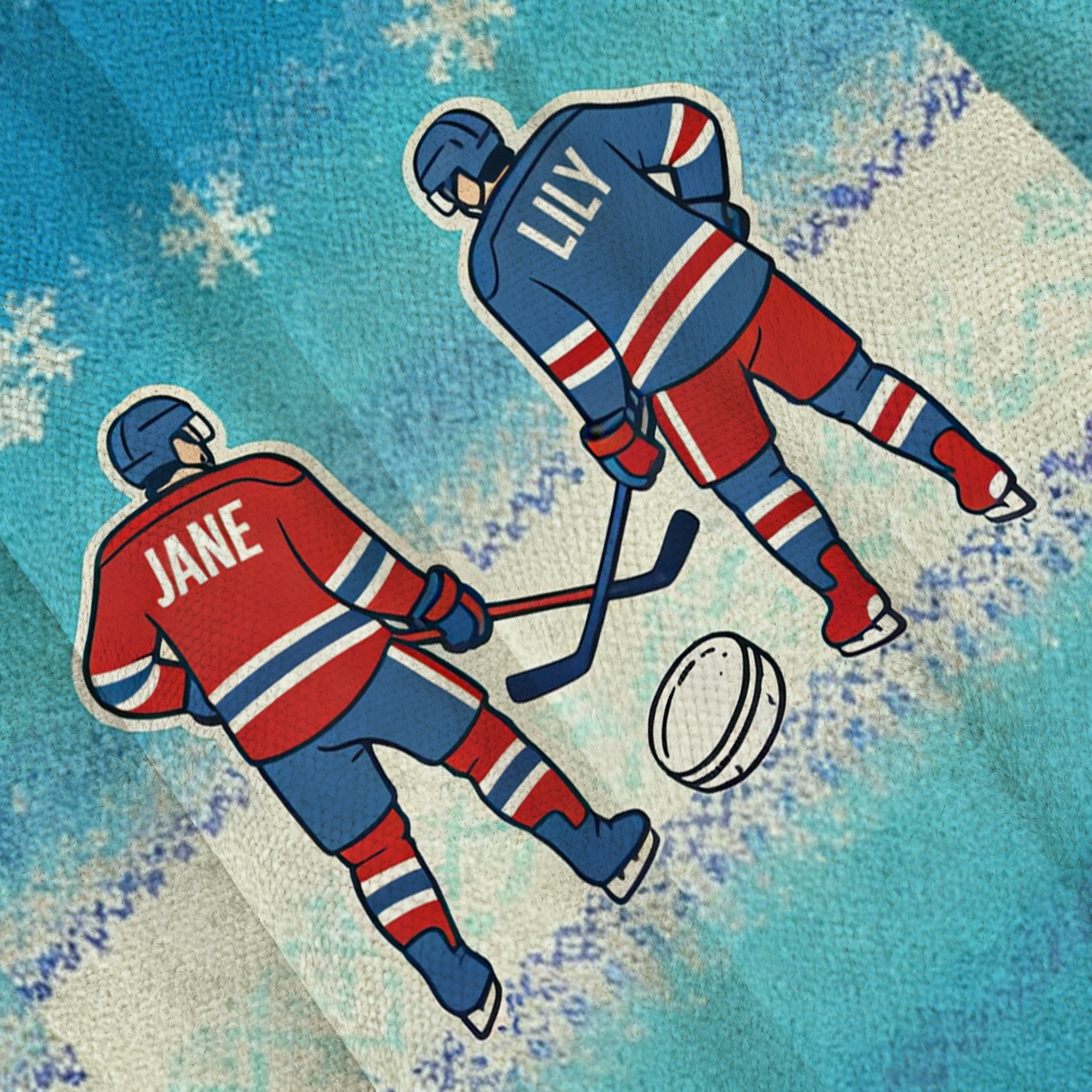 Baddiecat Jane & Lily Hockey Teammates Ugly Sweatshirt