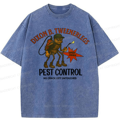 Baddiecat Dixon B.Tweenerlegs Pest Control Washed T-Shirt