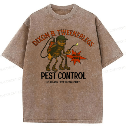 Baddiecat Dixon B.Tweenerlegs Pest Control Washed T-Shirt