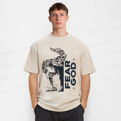 Baddiecat FEAR GOD Washed T-shirt