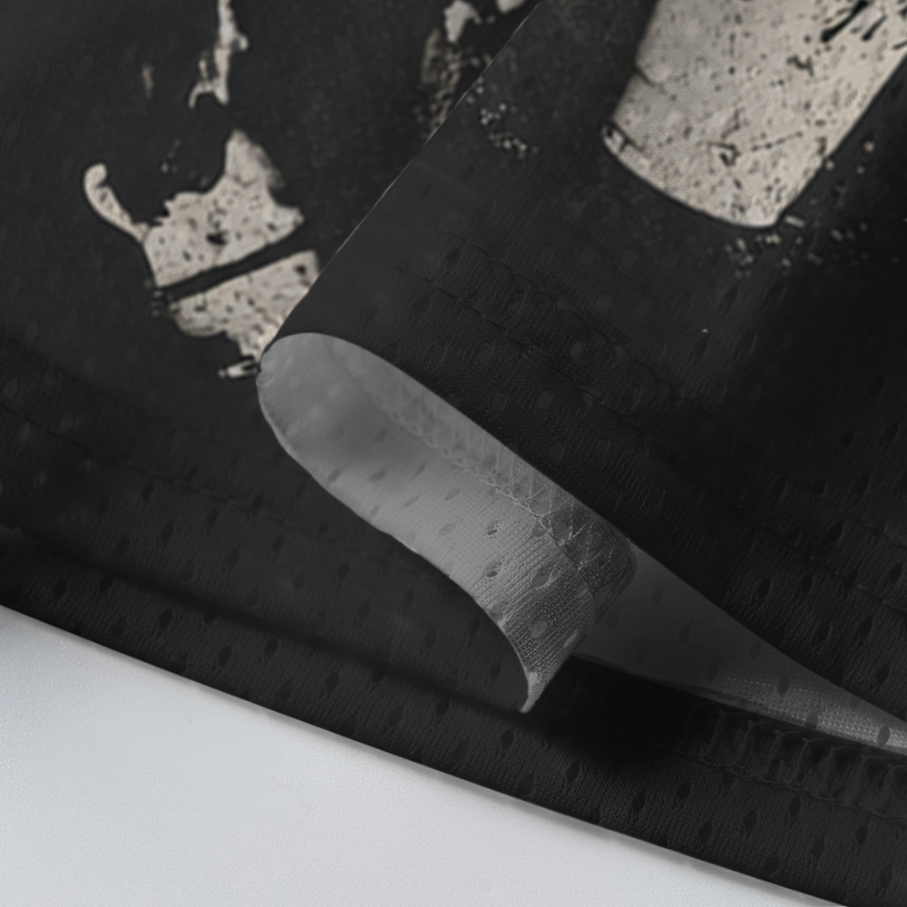 Baddiecat Funny Pitbull Drinking Iced Coffee Mesh Jersey