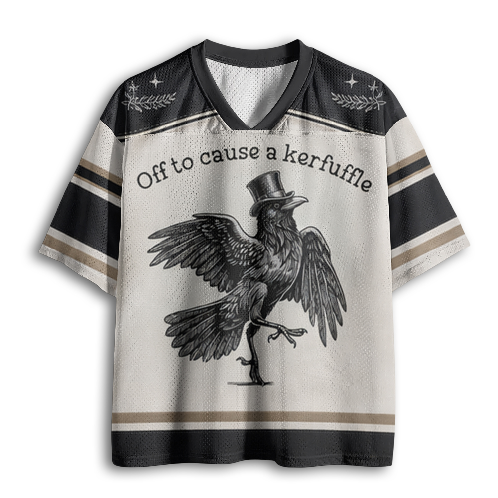 Baddiecat Off To Cause A Kerfuffle Mesh Jersey