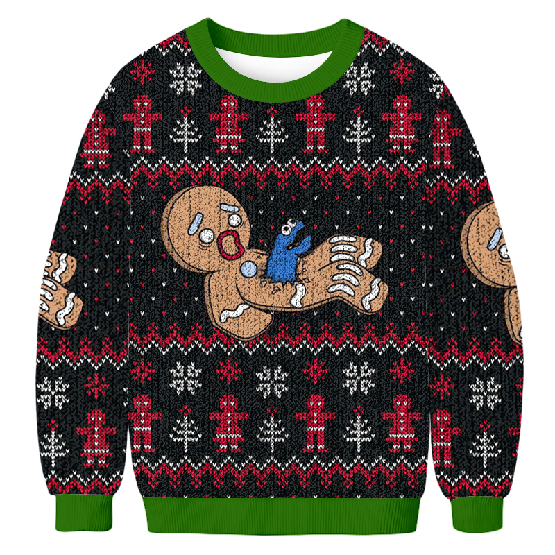 Cookie Man Fun Christmas Ugly Sweatshirt