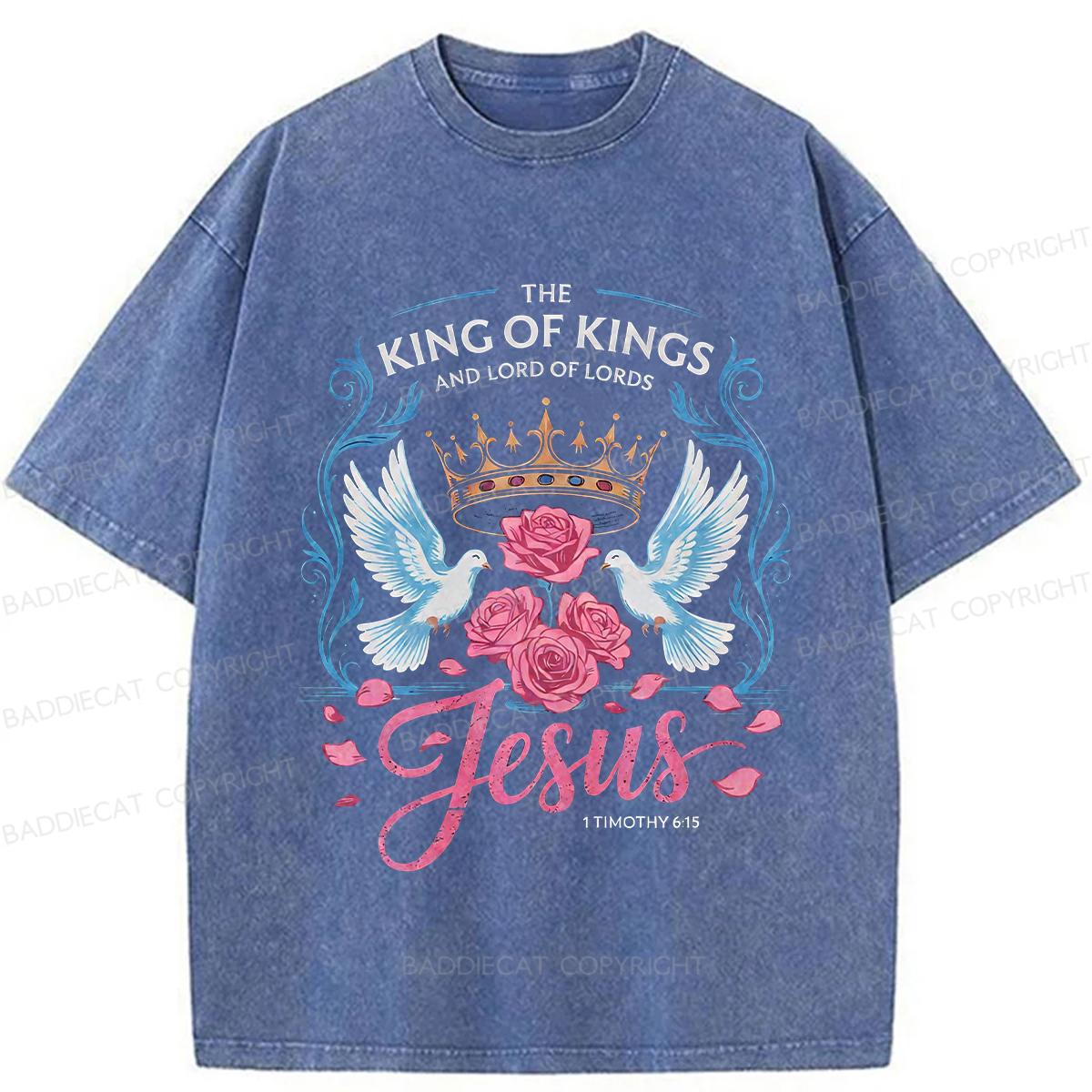 Baddiecat Jesus Washed T-shirt