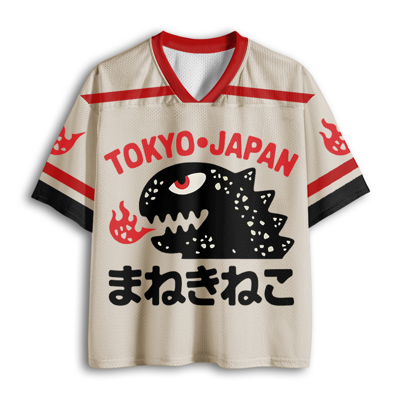Baddiecat Lucky Monster Tokyo Japan Vintage Mesh Jersey