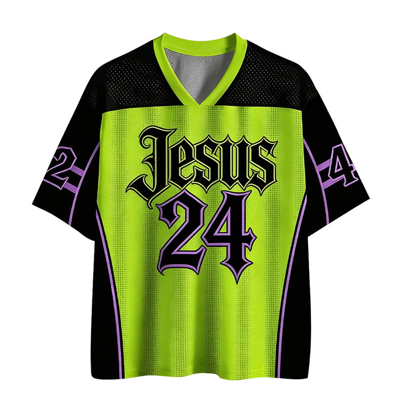 Baddiecat Jesus Christian Faith Mesh Jersey