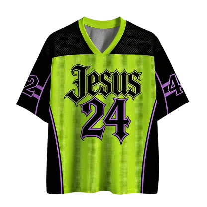 Baddiecat Jesus Christian Faith Mesh Jersey