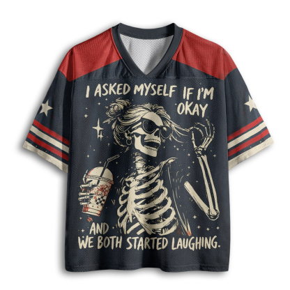 Baddiecat I Asked Myself If I'm Okay Skeleton Mesh Jersey