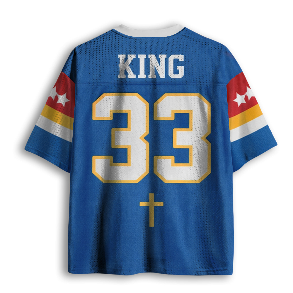 Baddiecat Christ Is King Funny Christian Mesh Jersey