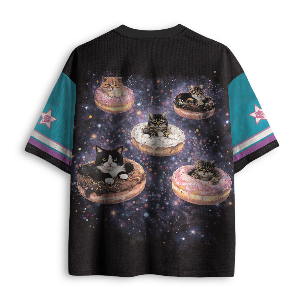 Baddiecat Cat Donut 90s Mesh Jersey