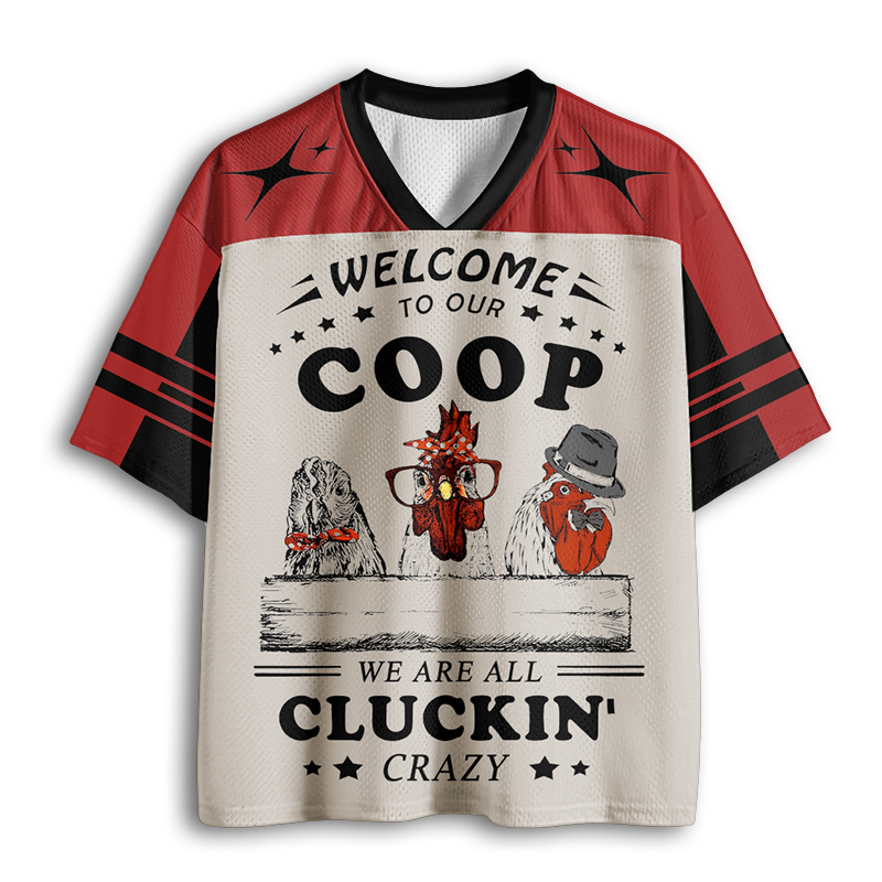 Baddiecat Welcome To Our Coop Mesh Jersey