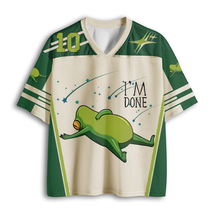 Baddiecat I'm Done Frog Mesh Jersey