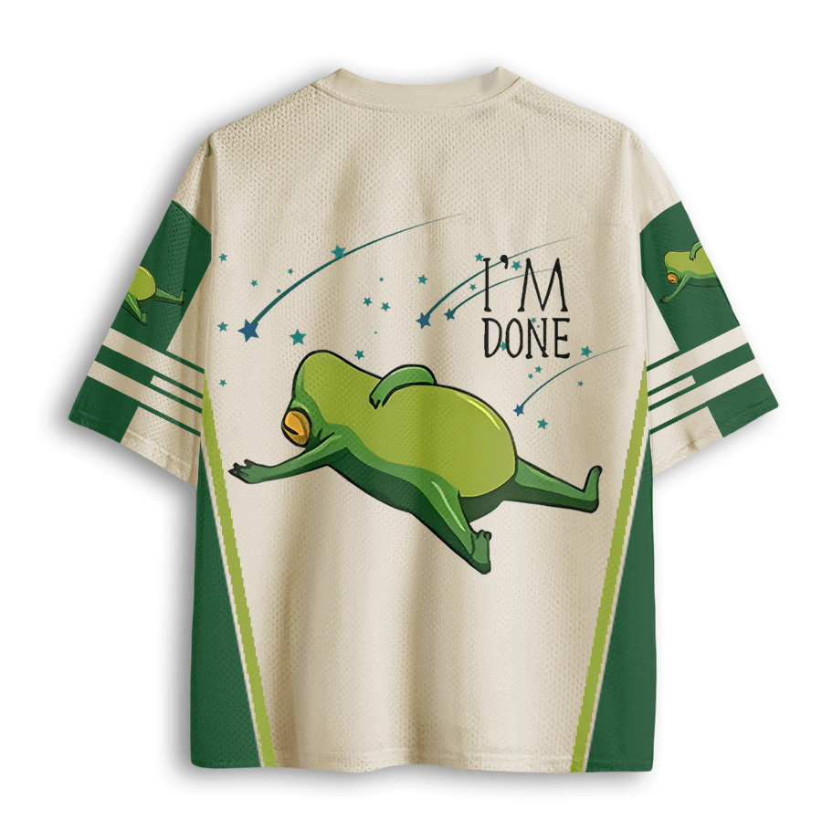 Baddiecat I'm Done Frog Mesh Jersey