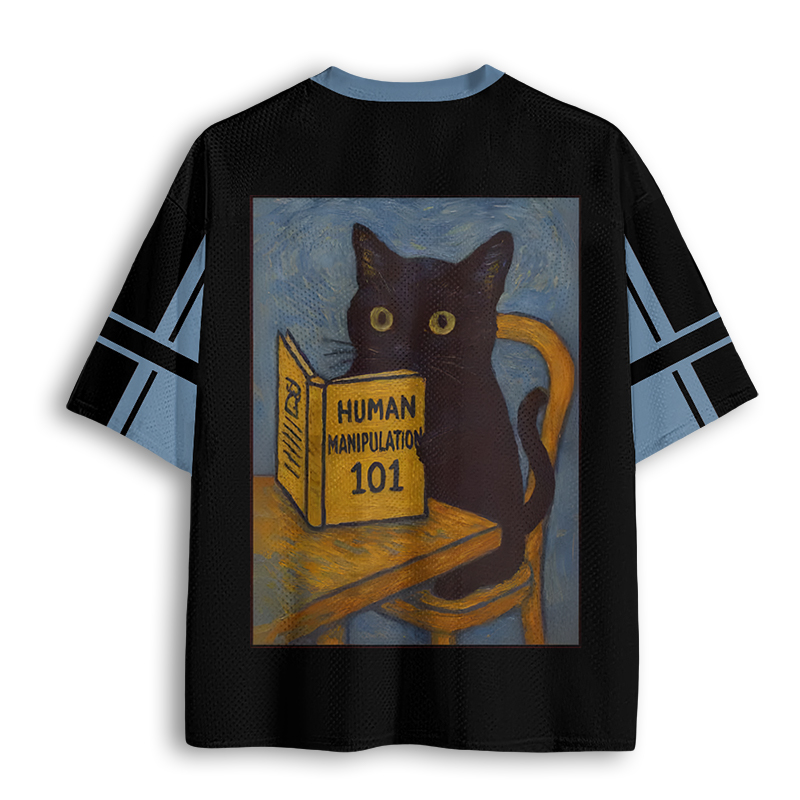 Baddiecat Van Gogh Cat Mesh Jersey