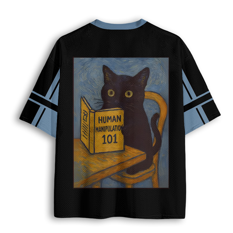 Baddiecat Van Gogh Cat Mesh Jersey