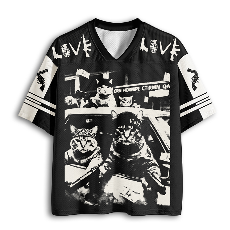 Baddiecat Gangster Cats Mesh Jersey