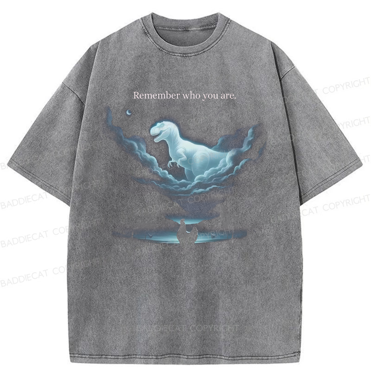 Baddiecat Remember Who You Are Washed T-shirt