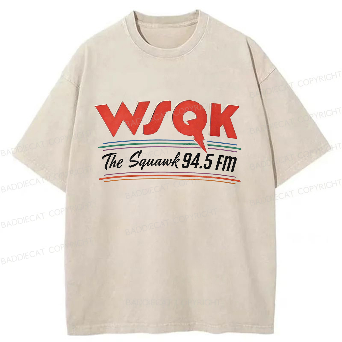 Baddiecat WSQK Washed T-Shirt