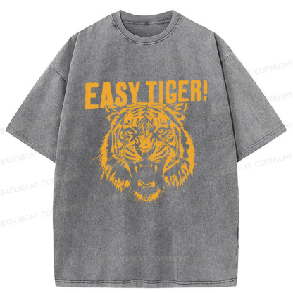 Baddiecat Easy Tiger Washed T-shirt