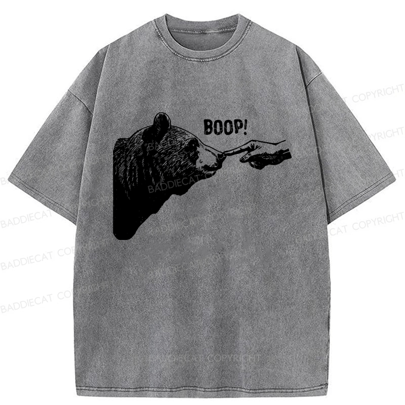 Baddiecat Boop Vintage Bear Washed T-shirt