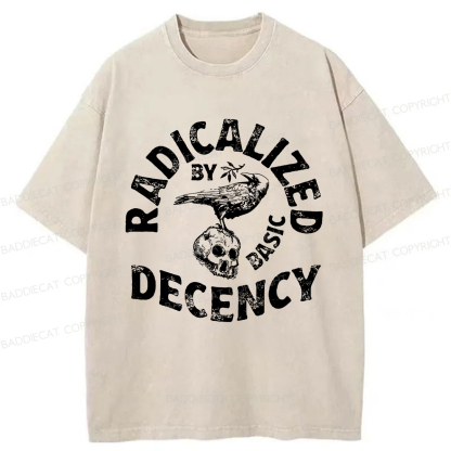 Baddiecat Olive Branch Raven Washed T-shirt