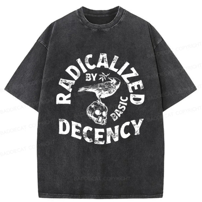 Baddiecat Olive Branch Raven Washed T-shirt