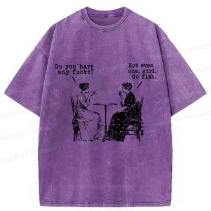Baddiecat Lady's Fun Chat Washed T-shirt