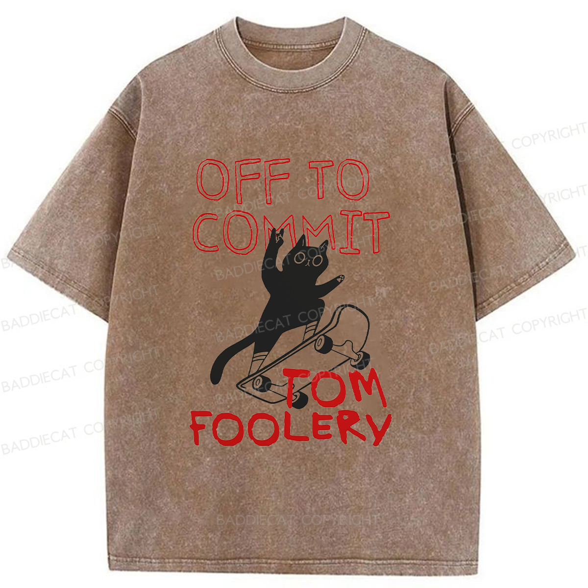 Baddiecat TOM Go Fool Around Washed T-shirt