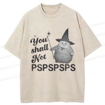 Baddiecat Magical Cat Washed T-shirt