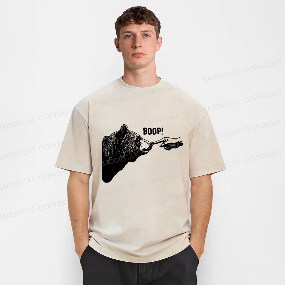 Baddiecat Boop Vintage Bear Washed T-shirt