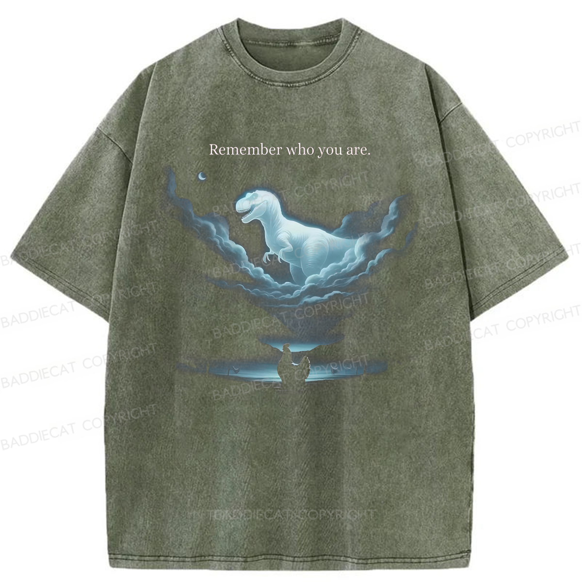 Baddiecat Remember Who You Are Washed T-shirt