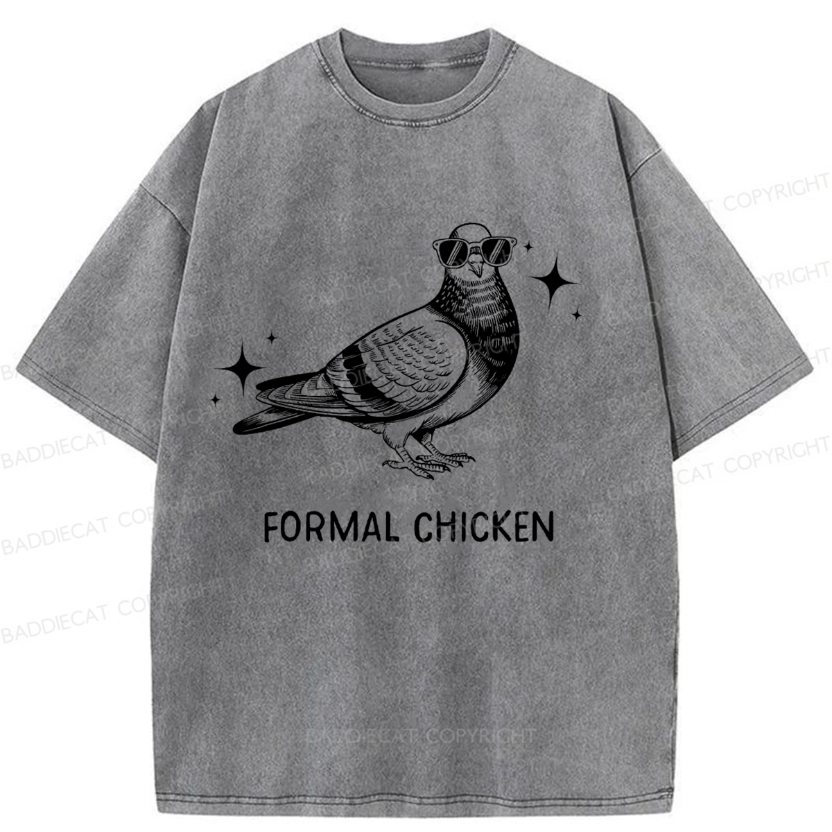 Baddiecat Dazzling Food Washed T-shirt