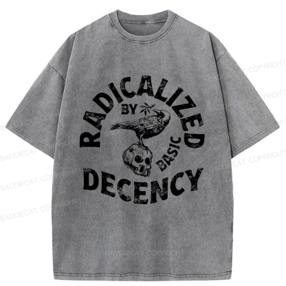 Baddiecat Olive Branch Raven Washed T-shirt