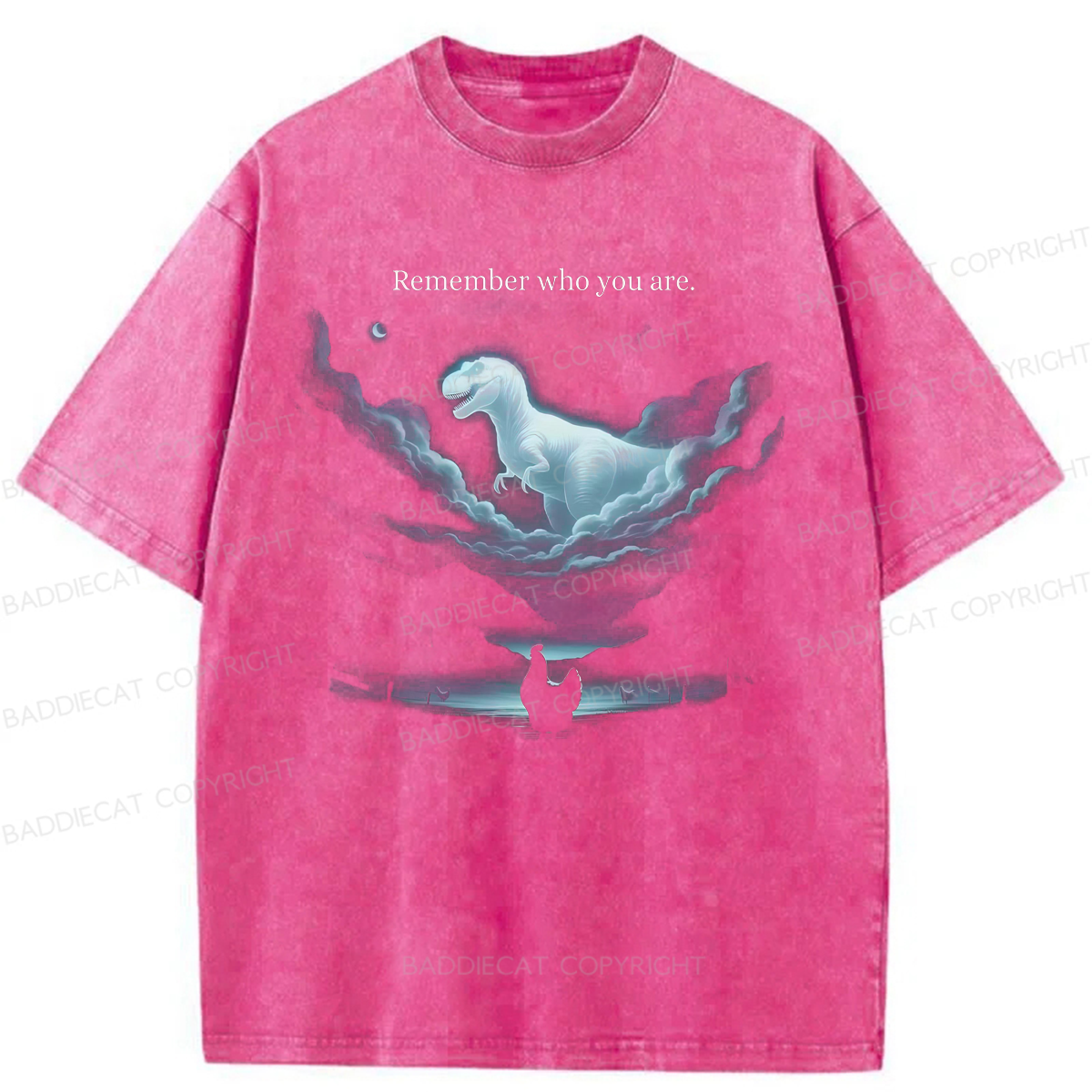 Baddiecat Remember Who You Are Washed T-shirt