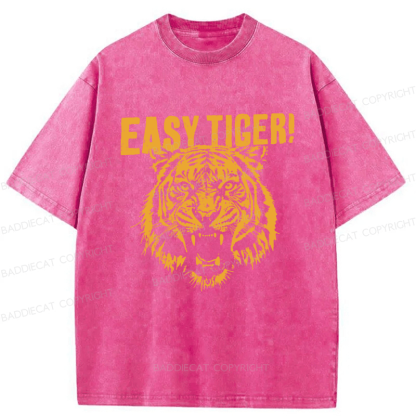 Baddiecat Easy Tiger Washed T-shirt