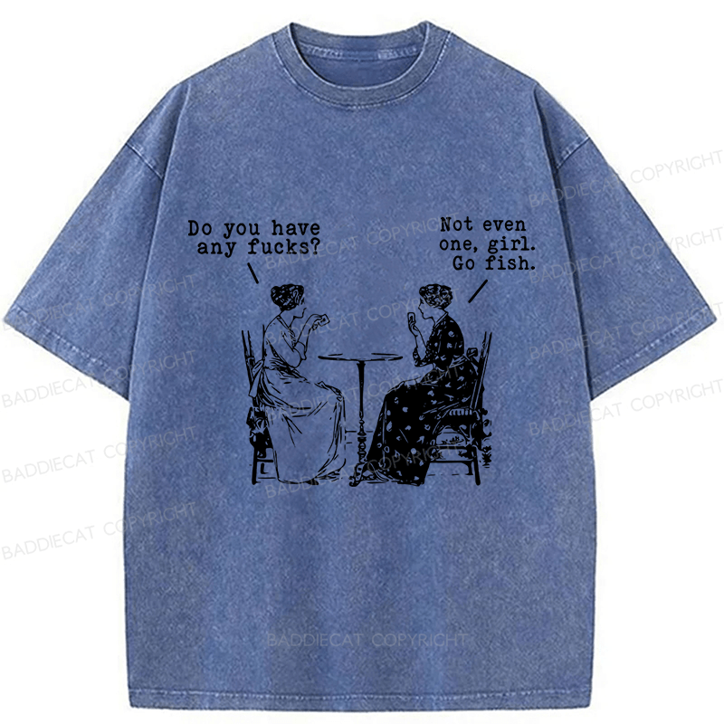 Baddiecat Lady's Fun Chat Washed T-shirt