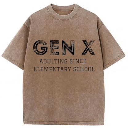 Baddiecat Gen X Washed T-shirt