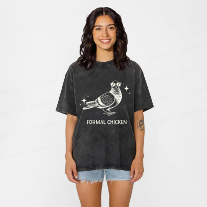 Baddiecat Dazzling Food Washed T-shirt