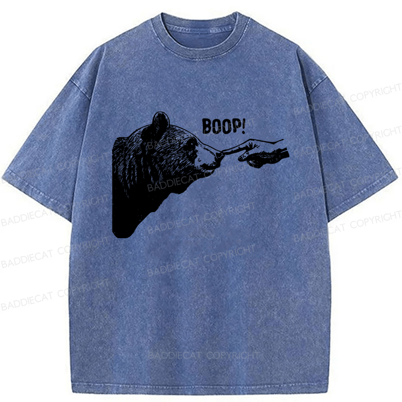 Baddiecat Boop Vintage Bear Washed T-shirt