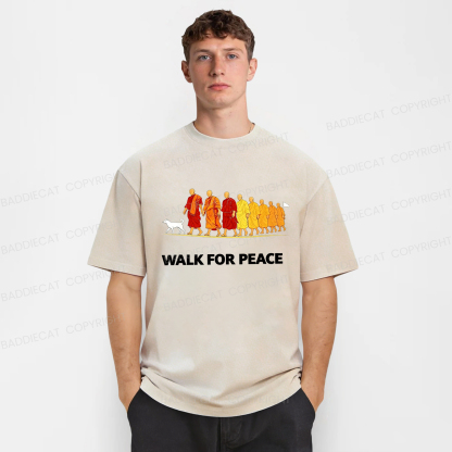 Baddiecat Walk For Peace Washed T-shirt