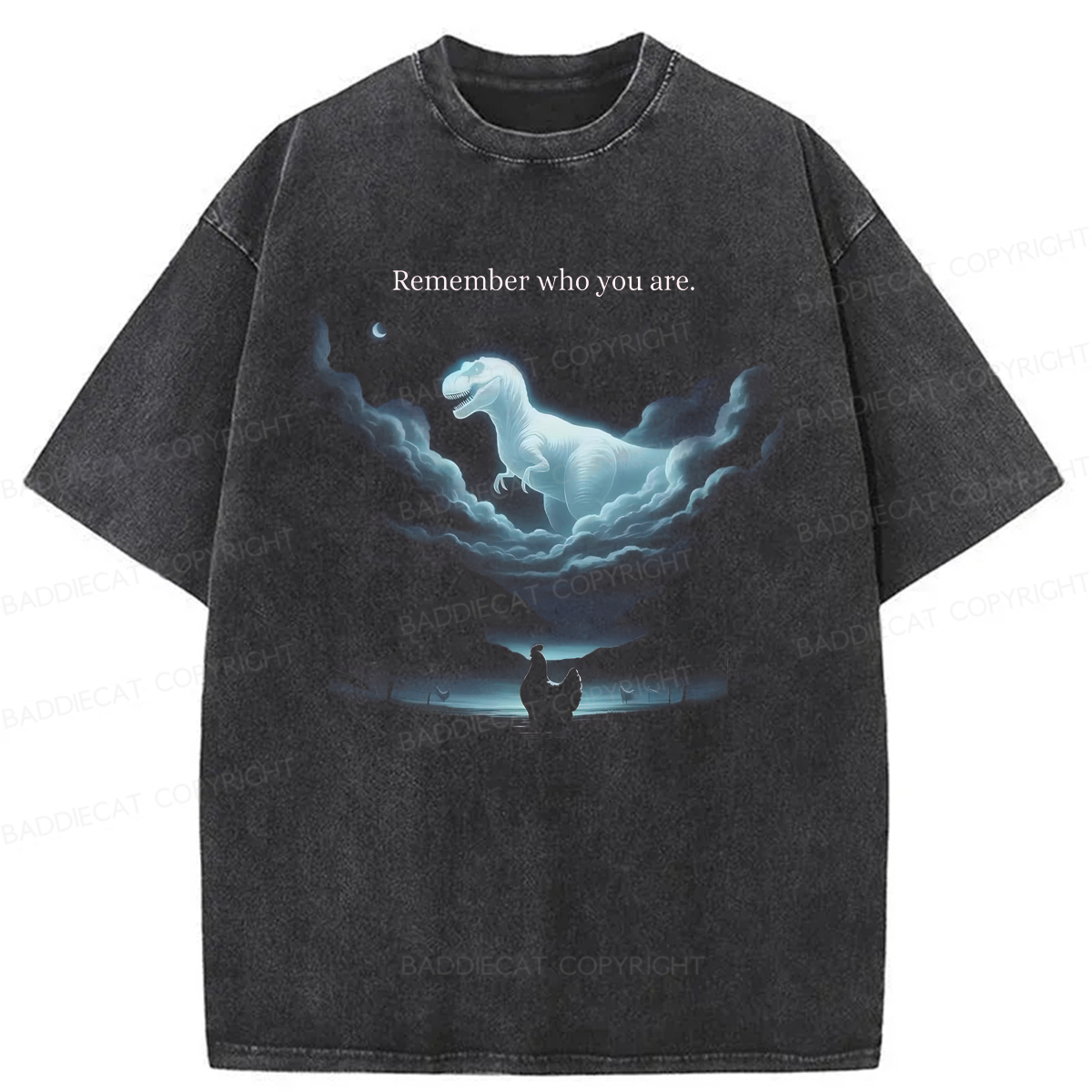 Baddiecat Remember Who You Are Washed T-shirt