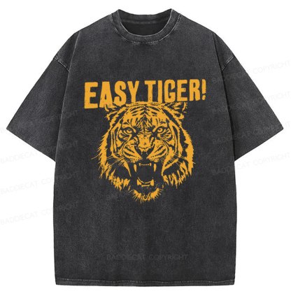 Baddiecat Easy Tiger Washed T-shirt
