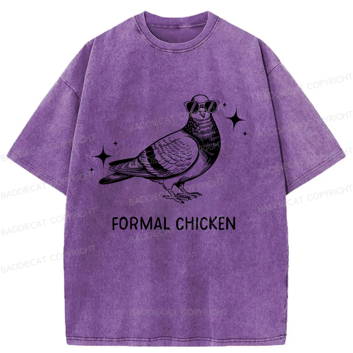 Baddiecat Dazzling Food Washed T-shirt