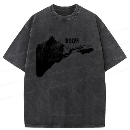 Baddiecat Boop Vintage Bear Washed T-shirt