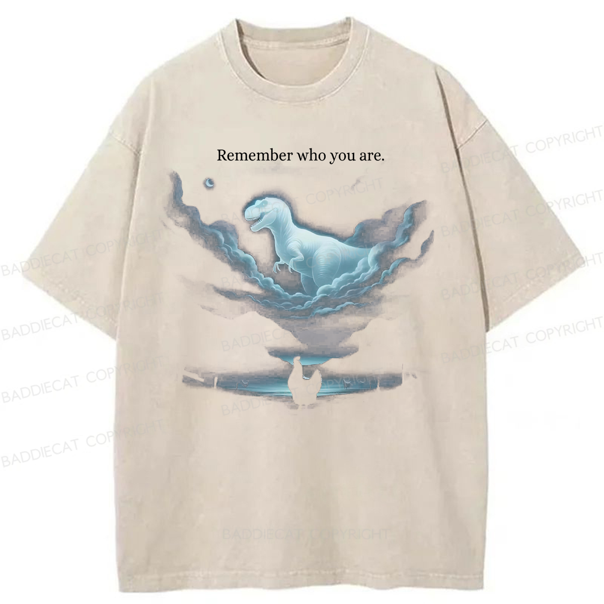 Baddiecat Remember Who You Are Washed T-shirt