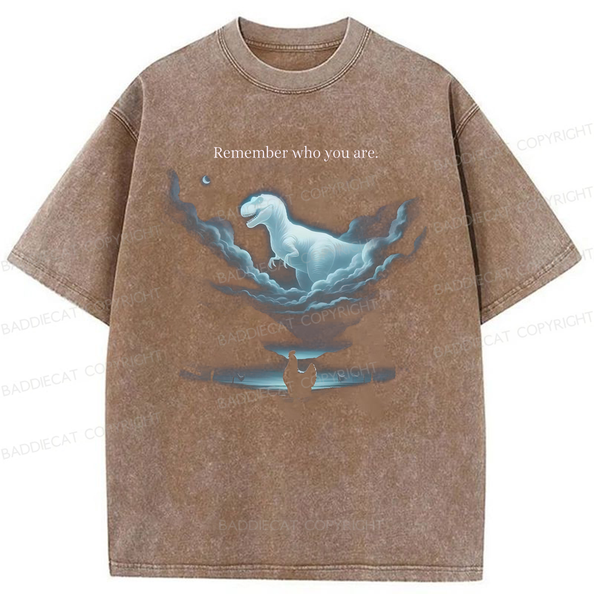 Baddiecat Remember Who You Are Washed T-shirt