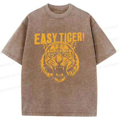 Baddiecat Easy Tiger Washed T-shirt
