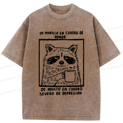 Baddiecat Life Of Contrast Washed T-shirt